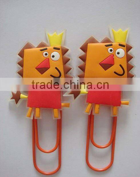 custom cheap cartoon plastic bookmark