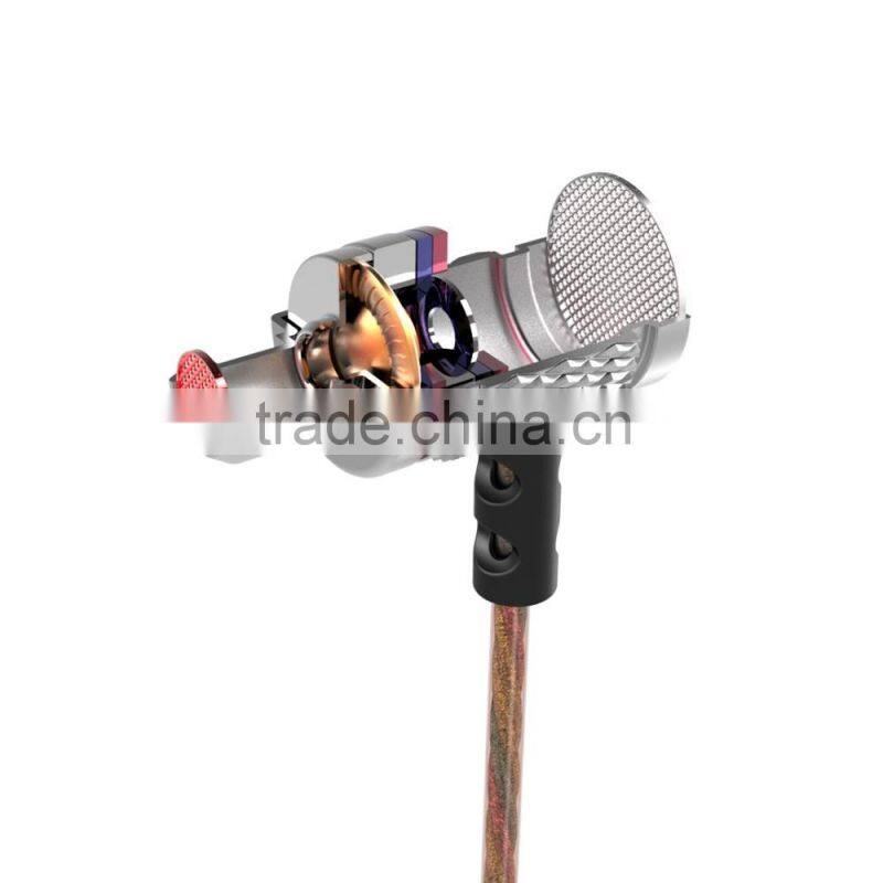 New KZ EDR2 Bass In Ear Earphone with Microphone Metal Clear Sound Music Wired Hifi Headset Enthusiast Special Use Earburd