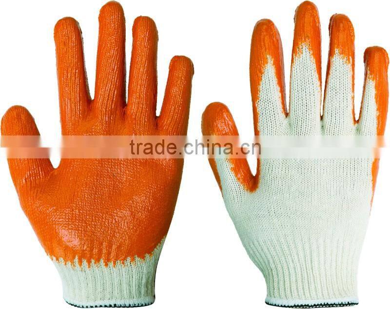 factory sales flat latex coated gloves