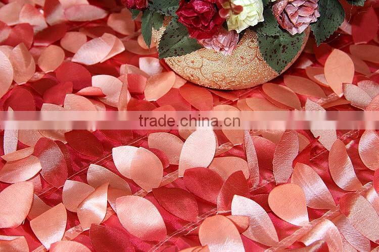 CORAL LEAVES TABLE COVER /CORAL LEAVES TABLE COVER FOR WEDDING