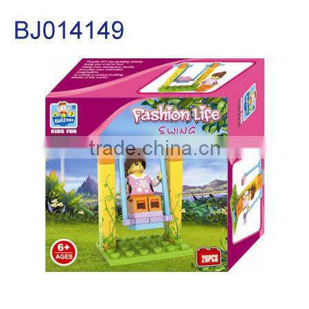 Funny kids toy girls 3d puzzle diy toy TV and Sofa