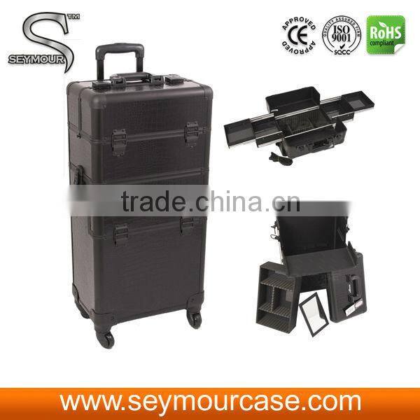 2 in 1 Rolling Makeup Train Case