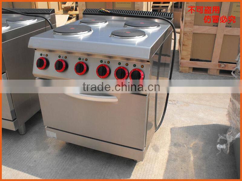 Electric 4-plate cooker with cabinet