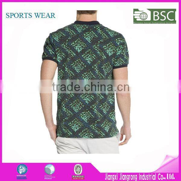 Fashion cheap custom men's multi-color t shirt with contrast collar and cuff with embroidered logo blank polo shirt for men