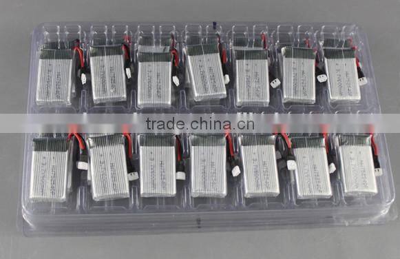 High rate 852540 3.7v 650mah syma x5c quadcopter battery 802540 25c li ion polymer battery