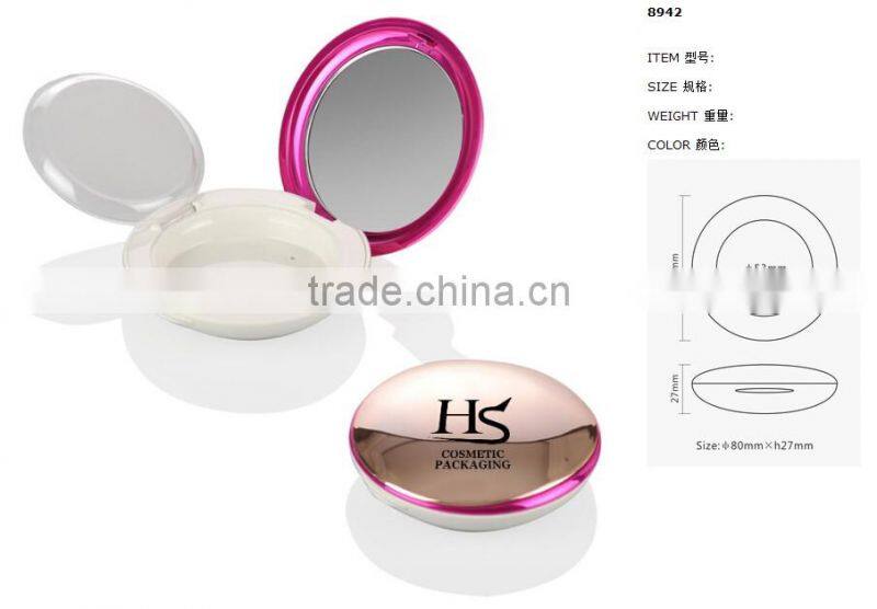 OEM Luxury Round Empty Compact Powder Case
