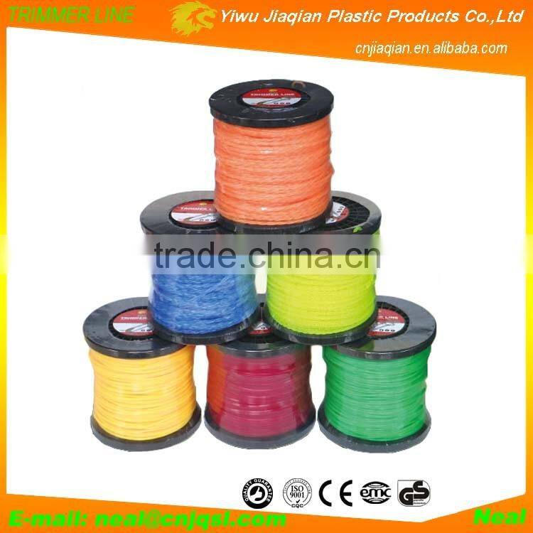 CE, GS, EMC Certificate Spool Trimmer Line 1LB Square , Round , Star Shape Brush Cutter Line Nylon Trimmer Line For Cutting Weed