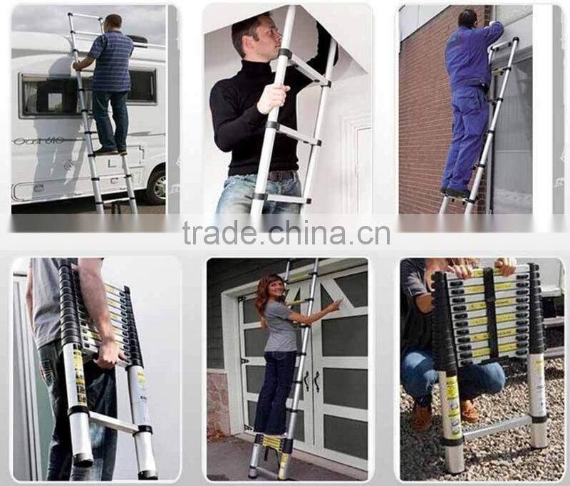Yongkang new Aluminum multipurpose 5m telescopic ladder with new TUV/SGS GS/EN131