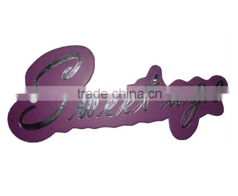 Thick brown board hang tag printing