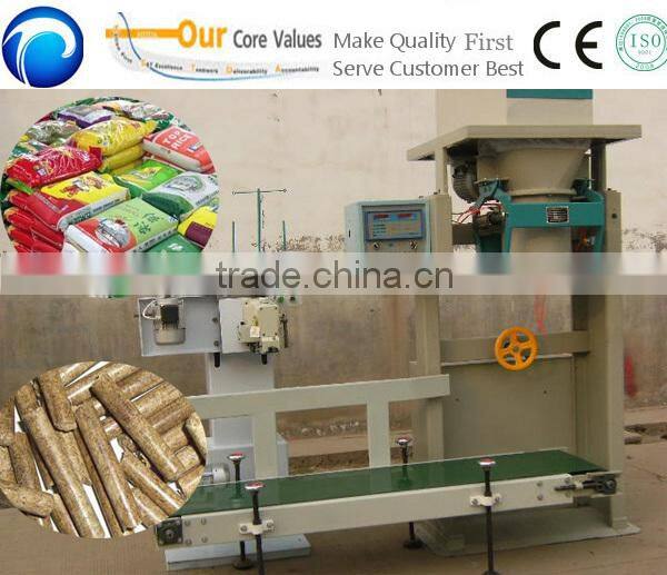 2016 Heat sealing 15kg,20kg,50kg/bag Wood Pellet Packing Machine