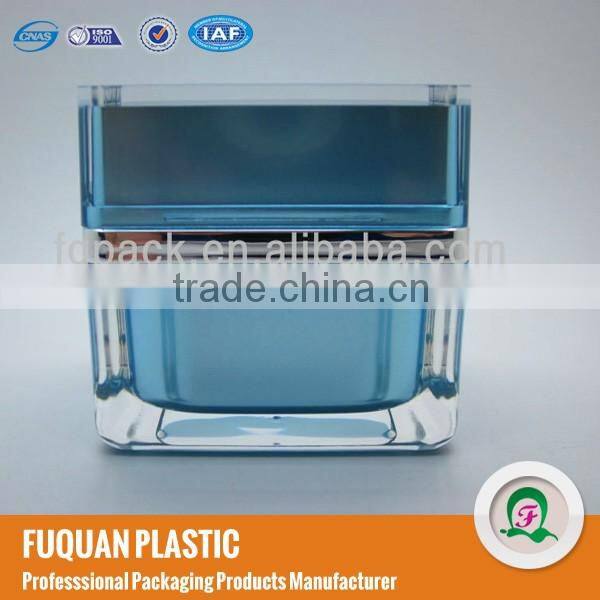 50g square acrylic cosmetic cream jar supplier