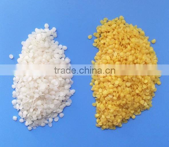 Bleached white beeswax pellets