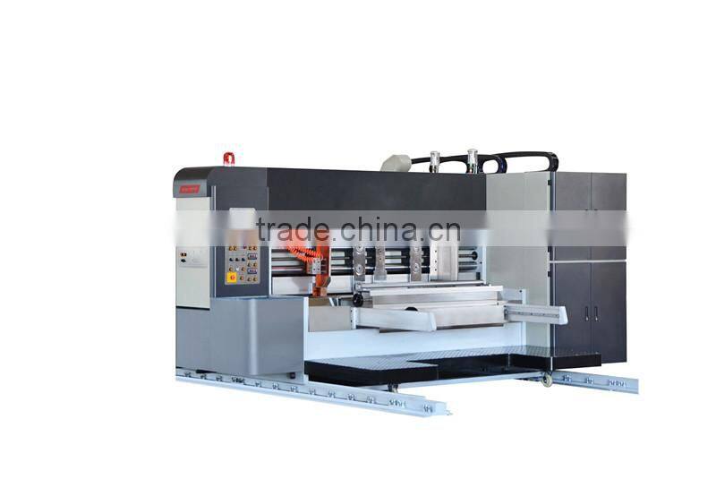 Automatic printing machine/Cangzhou carton printing machine/ printing machine with slotting die-cutting and auto-stacker