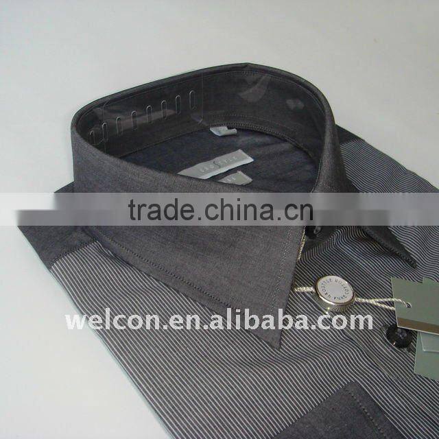 100% cotton long sleeve style stripe fashion business casual men brand shirt