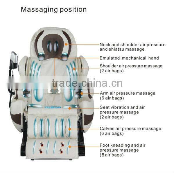 Electric shiatsu 3d full body massage chair SK-808C-A