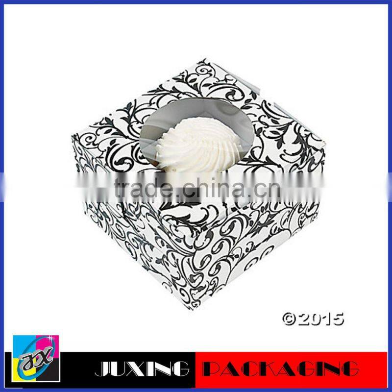 2015New fashion custom cupcake boxes