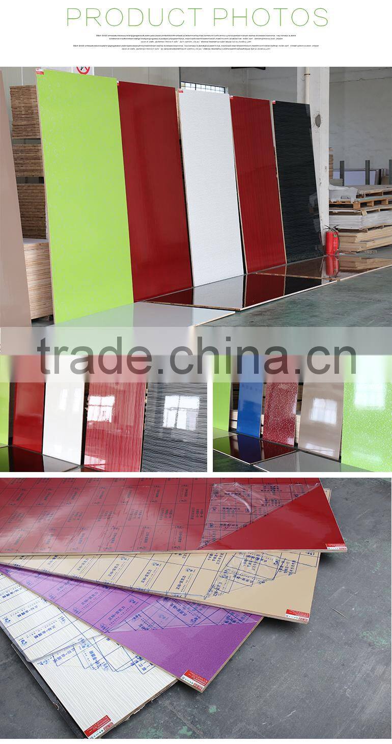 High Glossy Acrylic Veneer Lauan UV Board