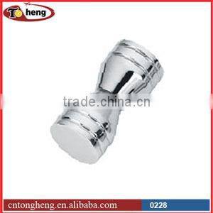 Brass small door knob for glass shower door
