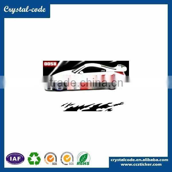 Self adhesive sports car stickers