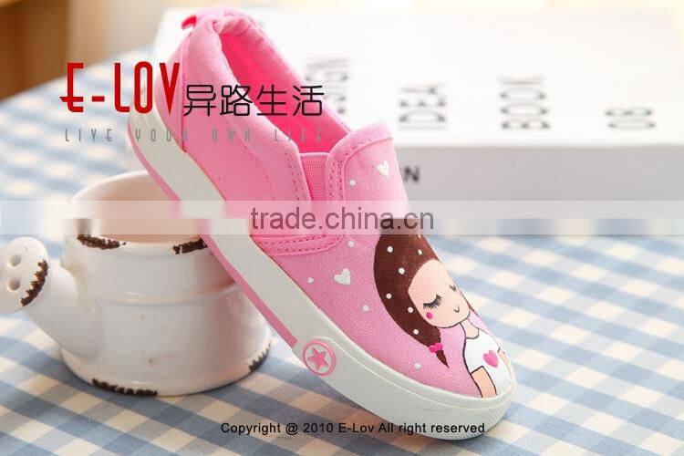 2015 Hot sales high quality and cheap no lace canvas shoes