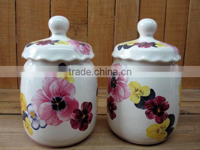 Elegant Ceramic tea pot with lid