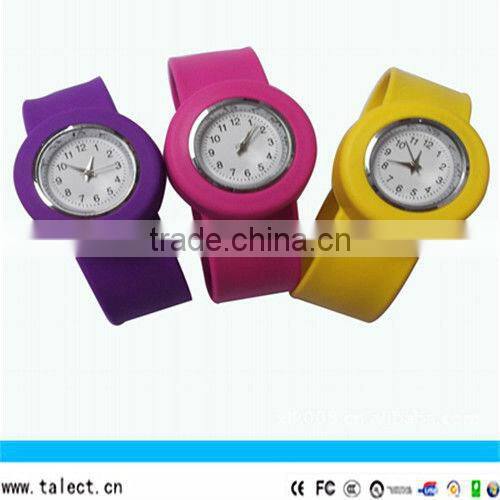 children silicone flower slap watch for kids