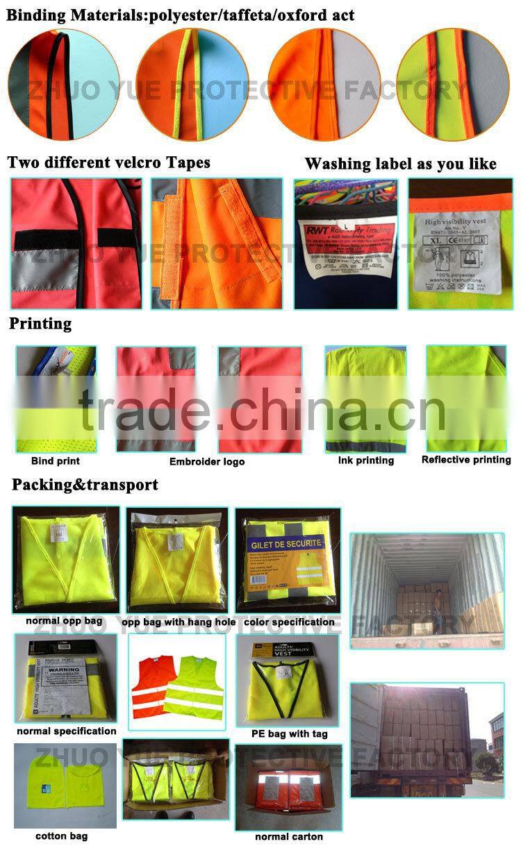 High Visibility 100% Polyester green suit Reflective Safety coat