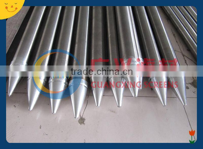 dewatering well stainless steel drive point well screen filter spear