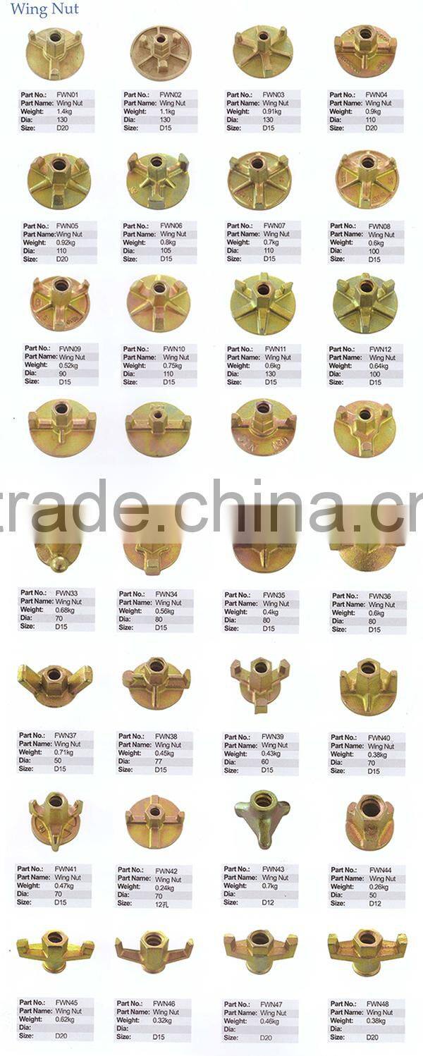 Formwork Tie Rod Wing Nut Anchor Nut