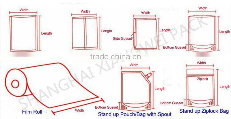 Corn Use and Moisture Proof Feature Zipper Lock Kraft Paper Square Bottom Food Bag