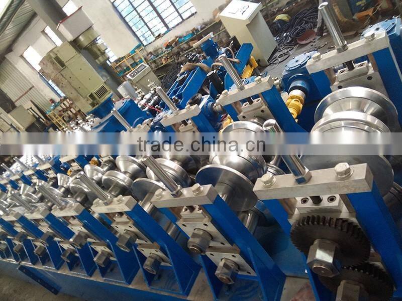 Metal W Profile Roll Forming Machine , Highway Guardrail Plate Roll Forming Machine With High Speed