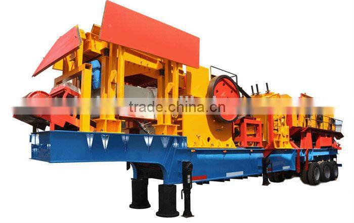 Super convenient and efficient small mobile crusher / mobile crusher price