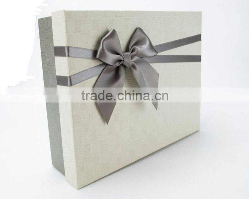 most popular silver satin ribbon bows for gift decorative