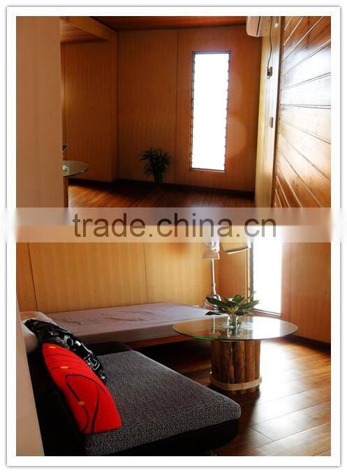 Modern container house with luxury living room