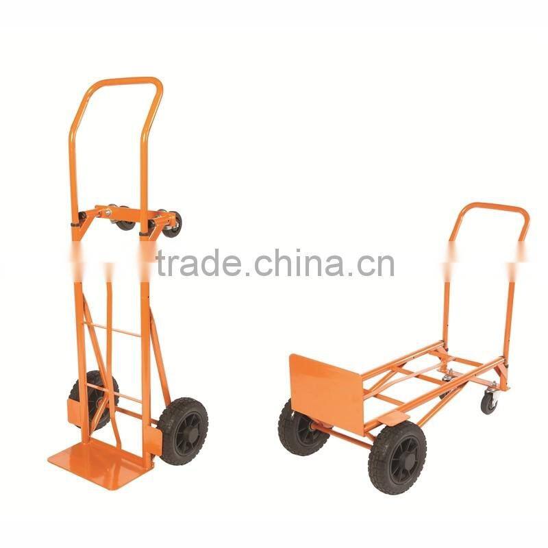 Folding style Four wheel platform hand trolley