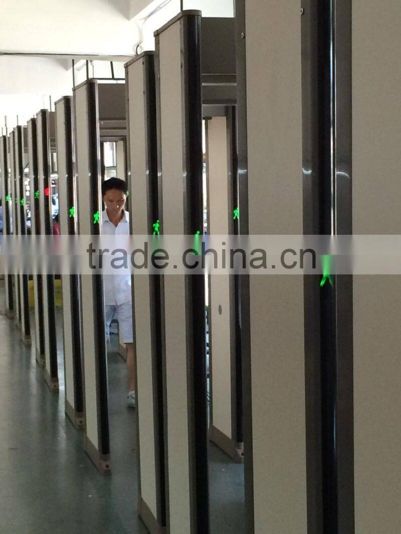 Stable performance 33 zones high sensitivity door frame metal detector