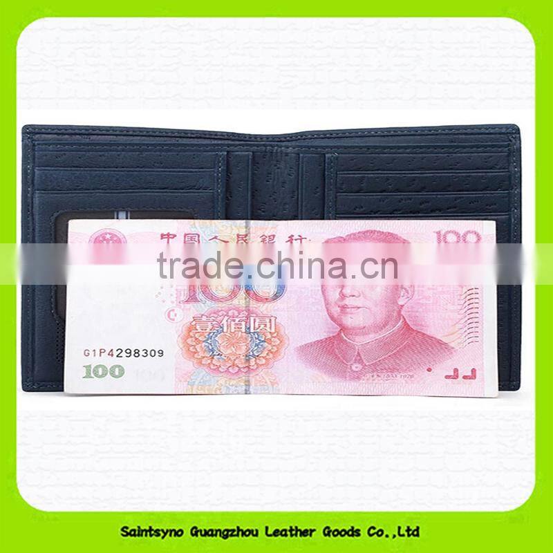 15609 High-end classical rfid blocking fashion business genuine leather men wallet