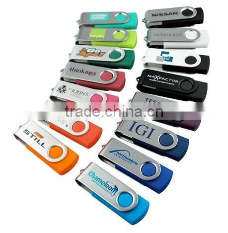 top sale best promotional gift swivel twist usb flash drive metal usb pendrive custom logo available from factory supplier