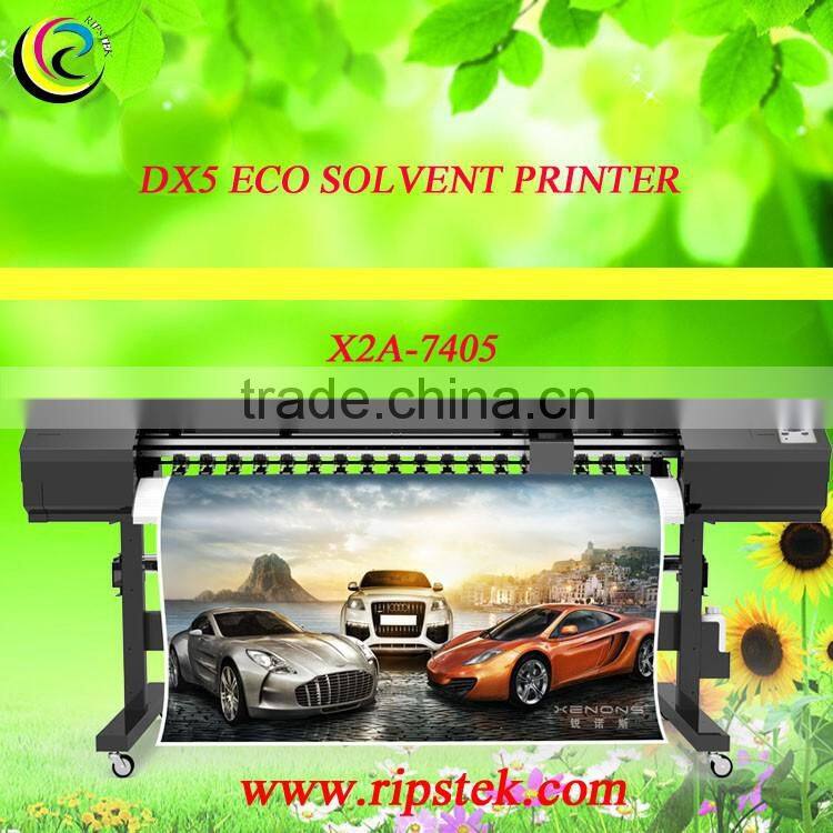 Human KE-JET Eco solvent printer with 4 pcs DX5 Heads Wall Paper printer