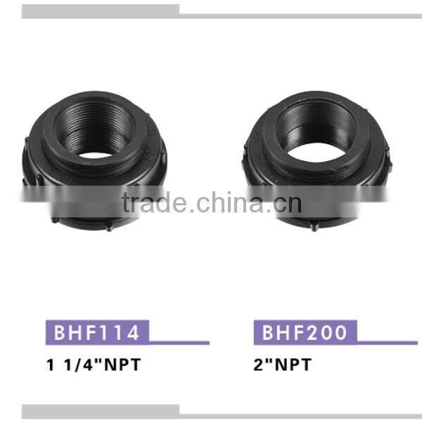 China hign quality bulkhead fittings plastic