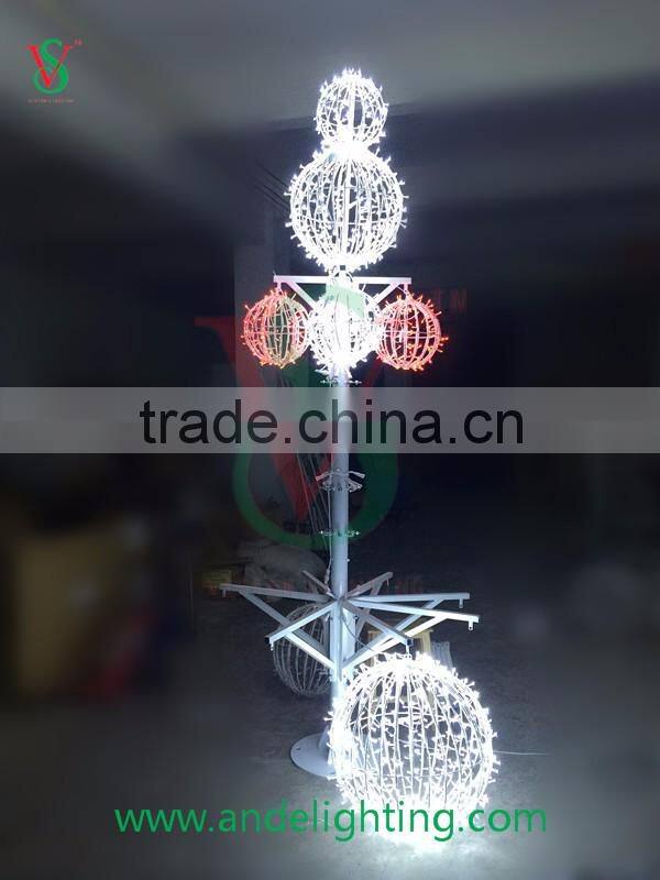 2016 Christmas tree light LED 3D motif light Ball cone tree light