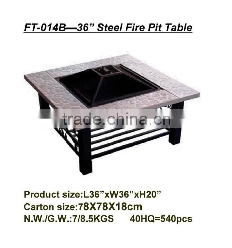 2016 Popular brazier table pottery fire pit