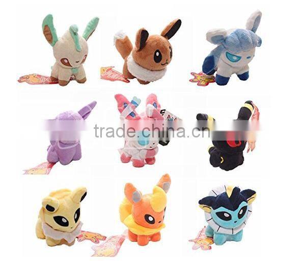 small animal pokemon Eevee anime stuffed plush toys