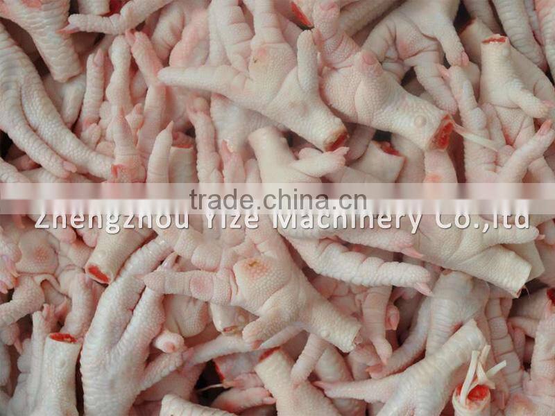 Slaughter equipment for Stainless steel chicken feet skin peeling machine