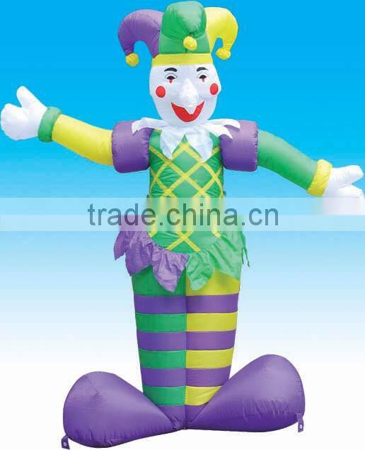 Lihgting halloween inflatable clown outdoor pop up