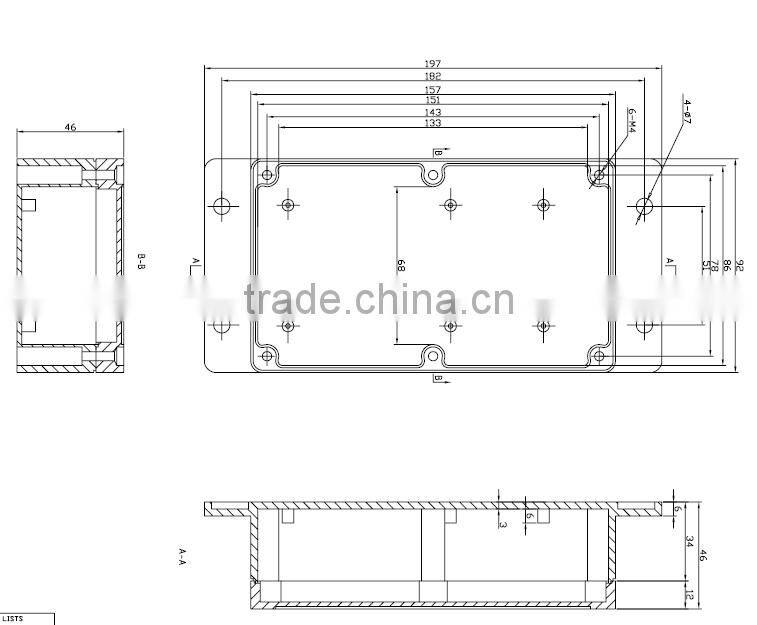 waterproof sealed box,clear plastic box with lid,seal plastic enclosure