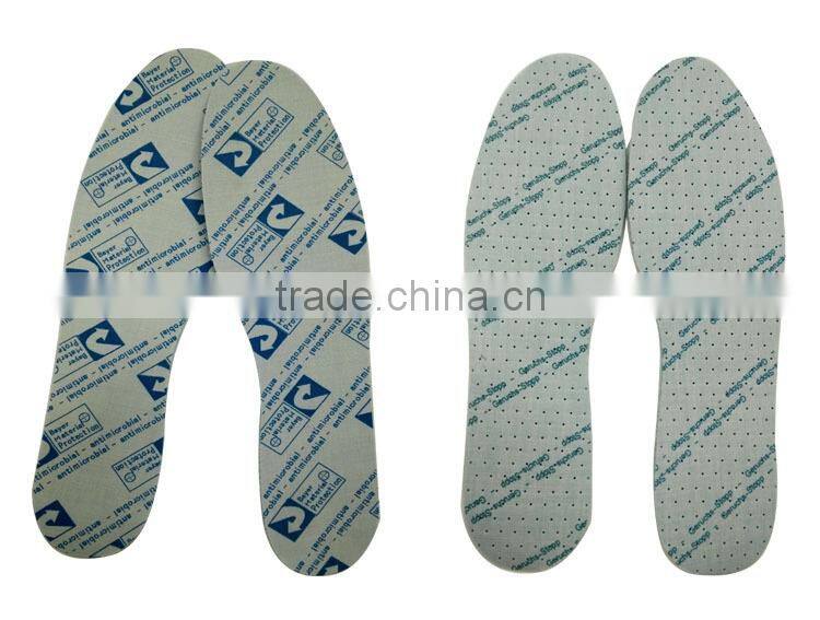 3mm green foam insole for shoes black latex refresh shoe soles antimicrobial cotton material insole shoes
