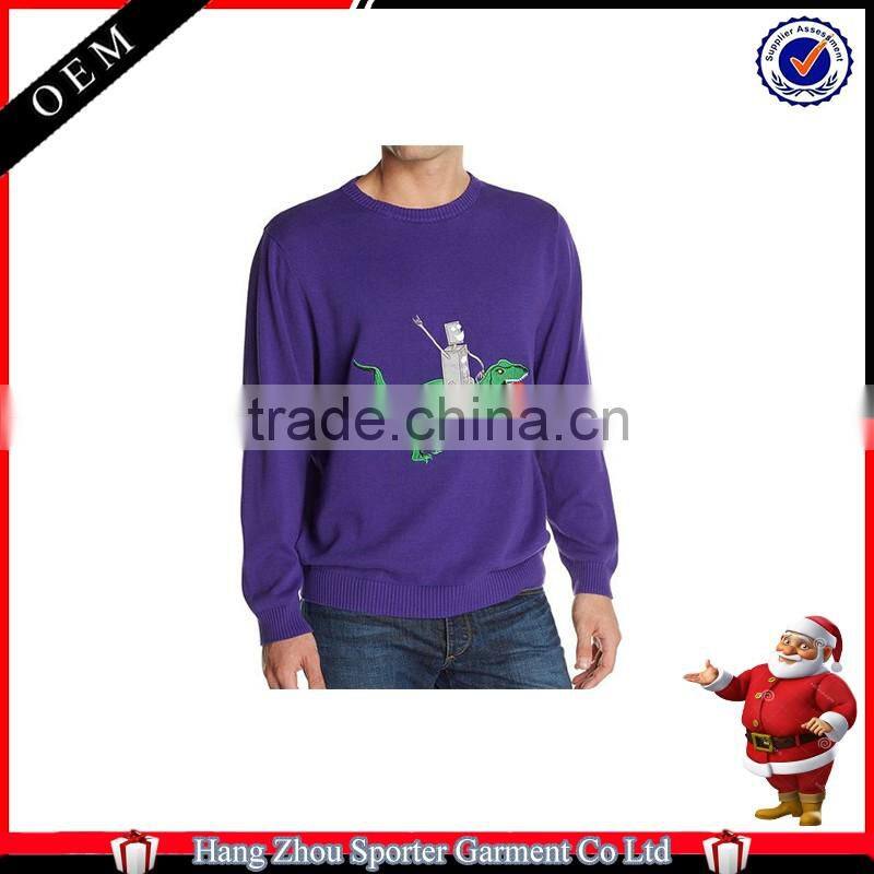 16FZCS20 high quality christmas pullovers knitted christmas sweater party