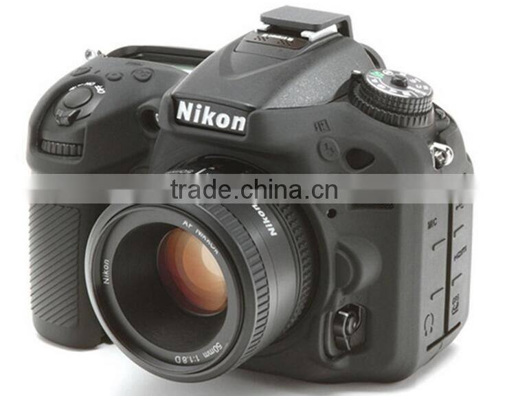 Custom design silicone rubber camera cover case for Nikon D7100 7200 with different colors