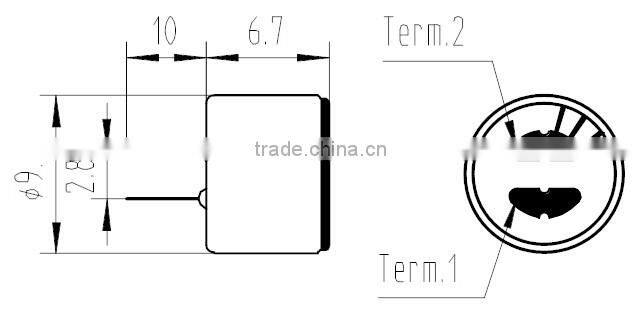 Wholesale 9.7x6.7mm hidden small microphone